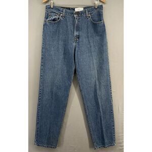 VTG 90s Levis Jeans Womens 15M Relaxed Tapered Mom 1993 High Rise MADE USA 17560